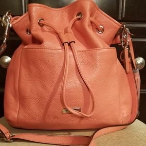 Coach Avery leather drawstring duffle bag